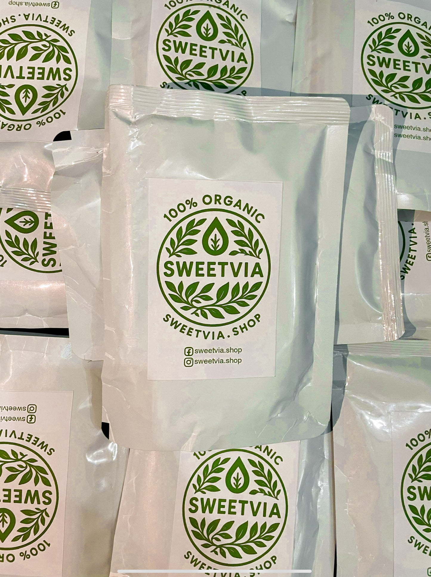 SWEETVIA – Organic Plant-Based Stevia Sweetener | Zero Sugar, Zero Calories | 100g